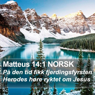 Matteus 14:1 NORSK Bible Verse Image