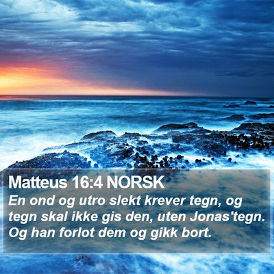 Matteus 16:4 NORSK Bible Verse Image
