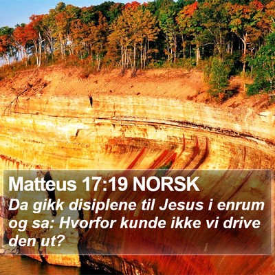 Matteus 17:19 NORSK Bible Verse Image