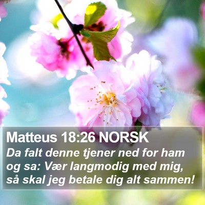 Matteus 18:26 NORSK Bible Verse Image