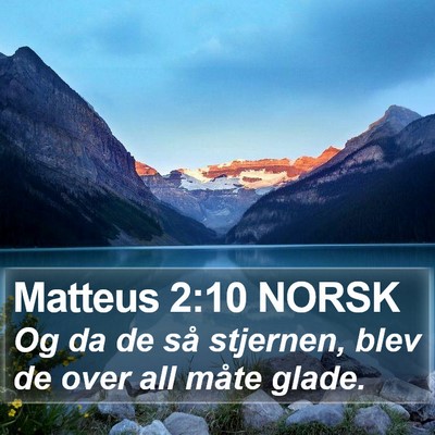 Matteus 2:10 NORSK Bible Verse Image