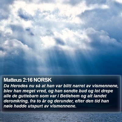 Matteus 2:16 NORSK Bible Verse Image