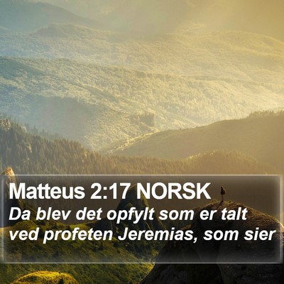 Matteus 2:17 NORSK Bible Verse Image