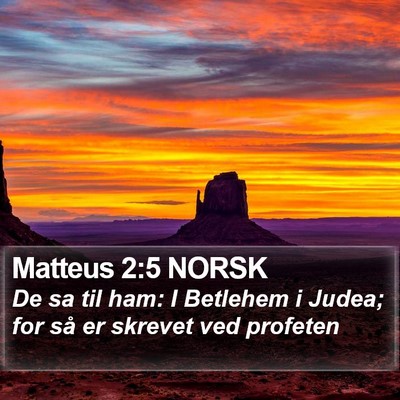 Matteus 2:5 NORSK Bible Verse Image