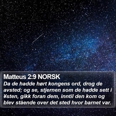 Matteus 2:9 NORSK Bible Verse Image