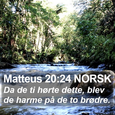 Matteus 20:24 NORSK Bible Verse Image
