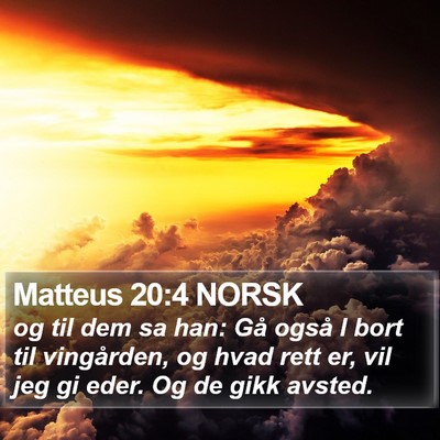 Matteus 20:4 NORSK Bible Verse Image
