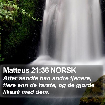 Matteus 21:36 NORSK Bible Verse Image