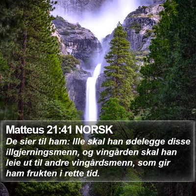 Matteus 21:41 NORSK Bible Verse Image