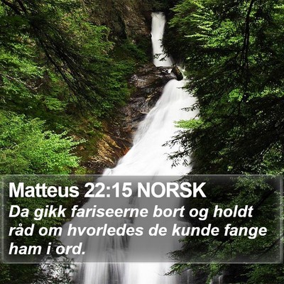 Matteus 22:15 NORSK Bible Verse Image