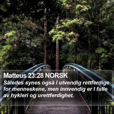 Matteus 23:28 NORSK Bible Verse Image