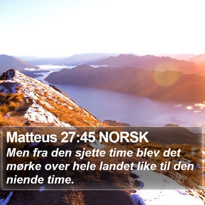 Matteus 27:45 NORSK Bible Verse Image