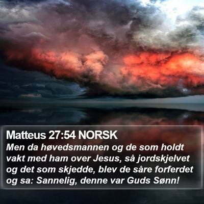 Matteus 27:54 NORSK Bible Verse Image