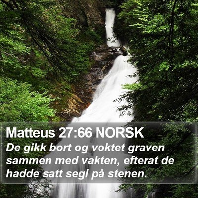 Matteus 27:66 NORSK Bible Verse Image