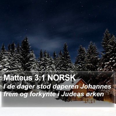 Matteus 3:1 NORSK Bible Verse Image