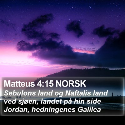 Matteus 4:15 NORSK Bible Verse Image