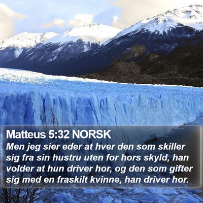 Matteus 5:32 NORSK Bible Verse Image