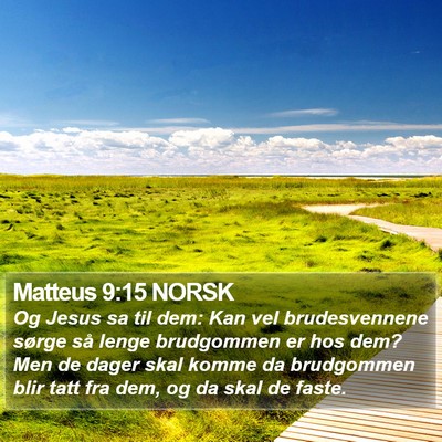 Matteus 9:15 NORSK Bible Verse Image