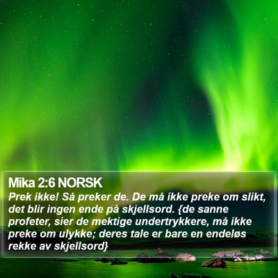 Mika 2:6 NORSK Bible Verse Image