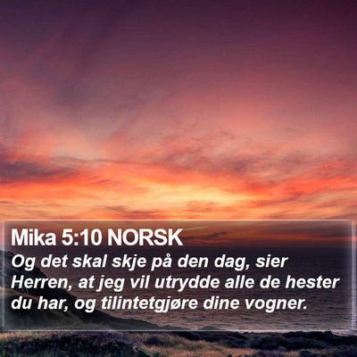 Mika 5:10 NORSK Bible Verse Image