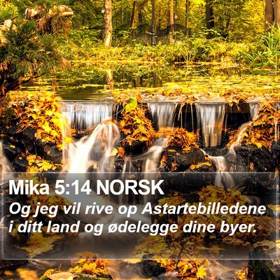 Mika 5:14 NORSK Bible Verse Image