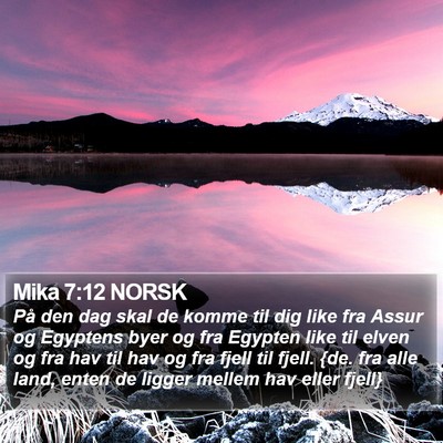 Mika 7:12 NORSK Bible Verse Image