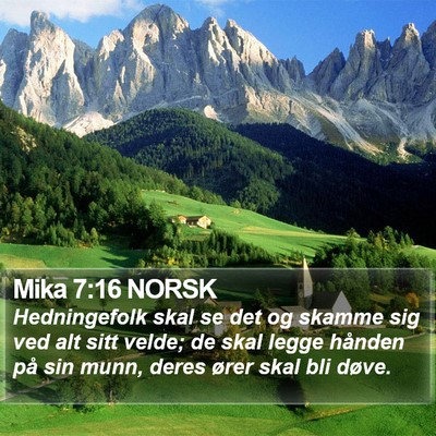 Mika 7:16 NORSK Bible Verse Image