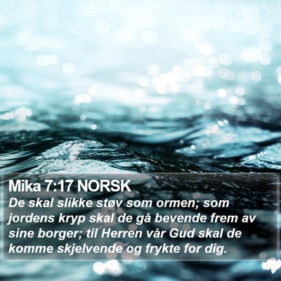 Mika 7:17 NORSK Bible Verse Image
