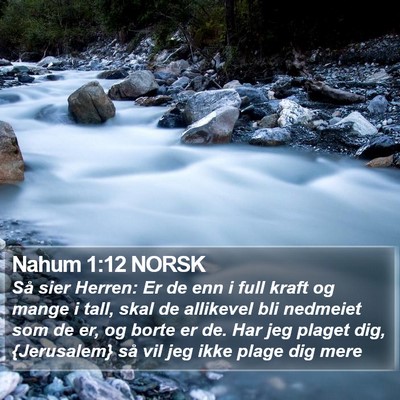 Nahum 1:12 NORSK Bible Verse Image