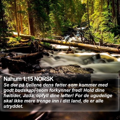 Nahum 1:15 NORSK Bible Verse Image