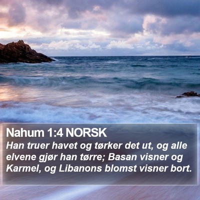 Nahum 1:4 NORSK Bible Verse Image