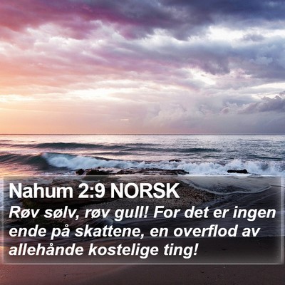 Nahum 2:9 NORSK Bible Verse Image