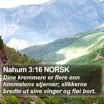 Nahum 3:16 NORSK Bible Verse Image