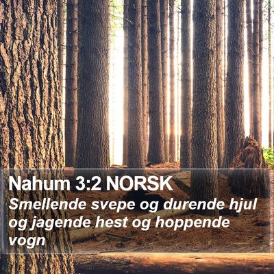 Nahum 3:2 NORSK Bible Verse Image
