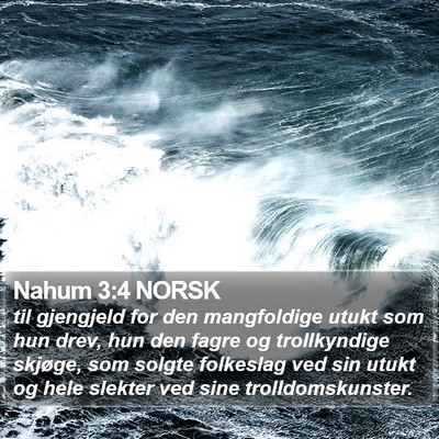 Nahum 3:4 NORSK Bible Verse Image