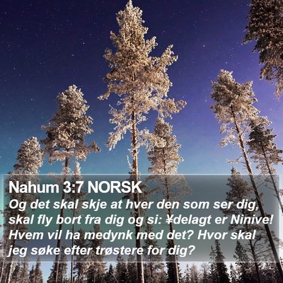Nahum 3:7 NORSK Bible Verse Image