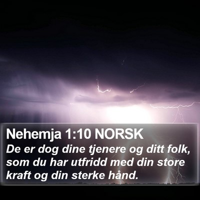 Nehemja 1:10 NORSK Bible Verse Image