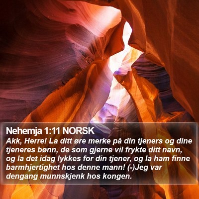 Nehemja 1:11 NORSK Bible Verse Image