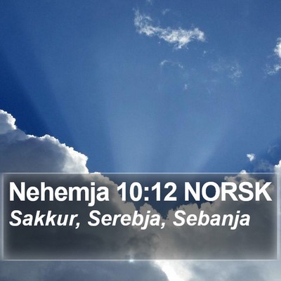 Nehemja 10:12 NORSK Bible Verse Image