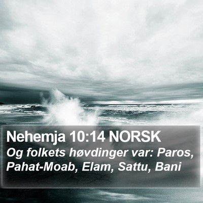 Nehemja 10:14 NORSK Bible Verse Image