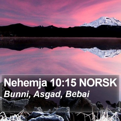 Nehemja 10:15 NORSK Bible Verse Image