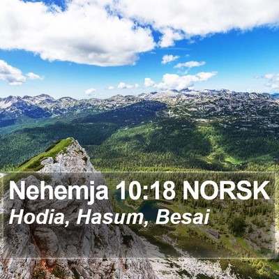 Nehemja 10:18 NORSK Bible Verse Image