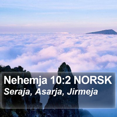Nehemja 10:2 NORSK Bible Verse Image