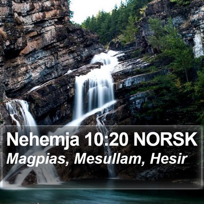 Nehemja 10:20 NORSK Bible Verse Image