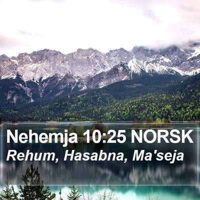 Nehemja 10:25 NORSK Bible Verse Image