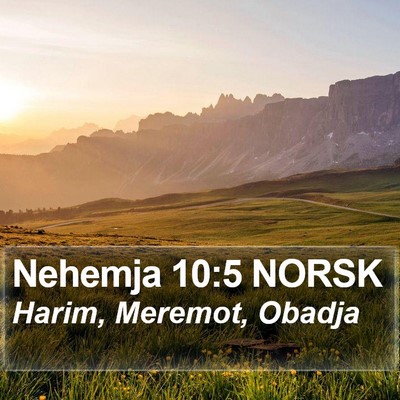 Nehemja 10:5 NORSK Bible Verse Image