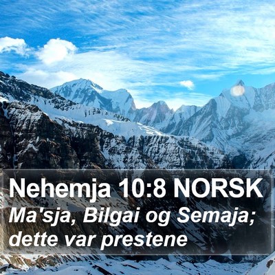 Nehemja 10:8 NORSK Bible Verse Image