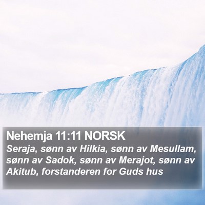 Nehemja 11:11 NORSK Bible Verse Image