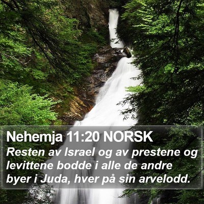 Nehemja 11:20 NORSK Bible Verse Image
