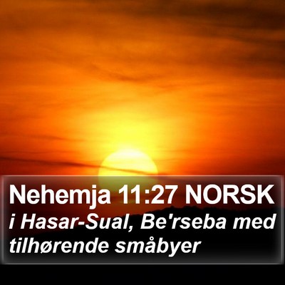 Nehemja 11:27 NORSK Bible Verse Image